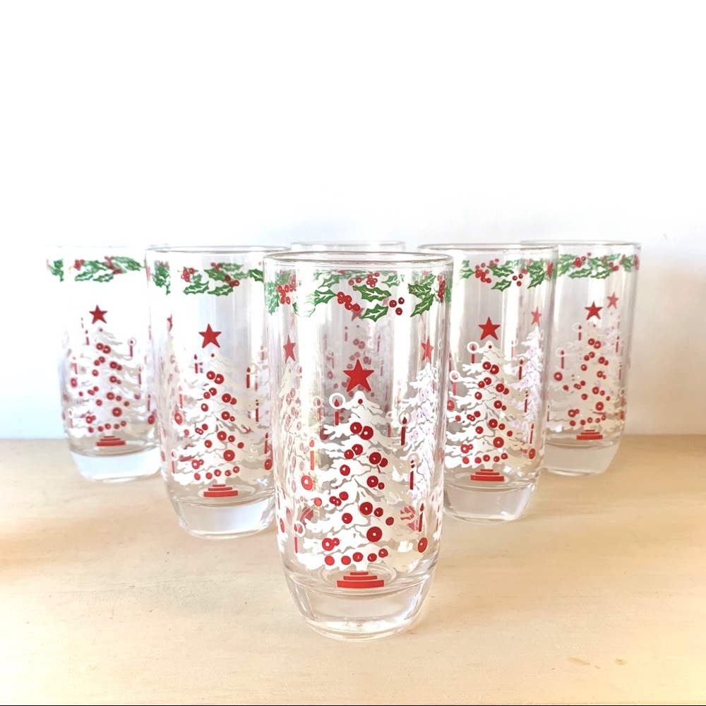 Set of Christmas Glasses